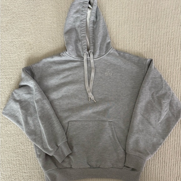 Alo Accolade Gray Hoodie Small - Picture 2 of 3